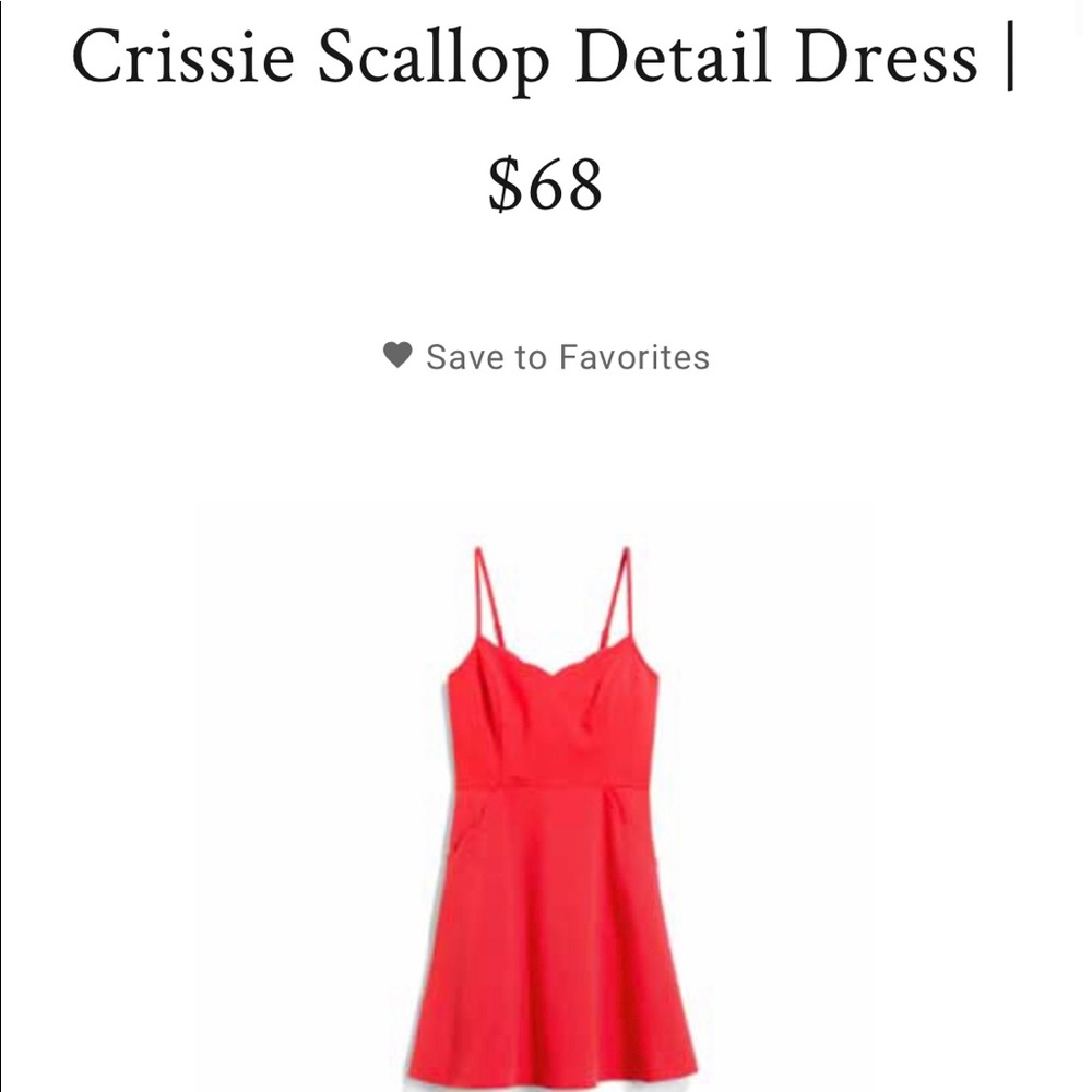 Market & Spruce Crissie Scallop Dress